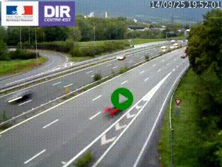 Webcam sur la Nationale 201 à hauteur de la sortie Chambéry-Nord, avant à la jonction entre l'A41 et l'A43, en direction de Lyon