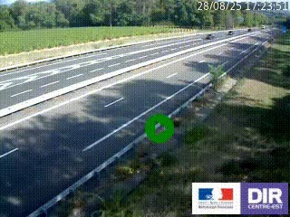 Webcam autoroute sur l'A77 à hauteur de Pouilly-sur-Loire en direction de Nevers