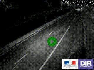 Caméra autoroutière sur l'A47 à hauteur de Givors, a proximité de Lyon. La webcam est orientée vers Lyon
