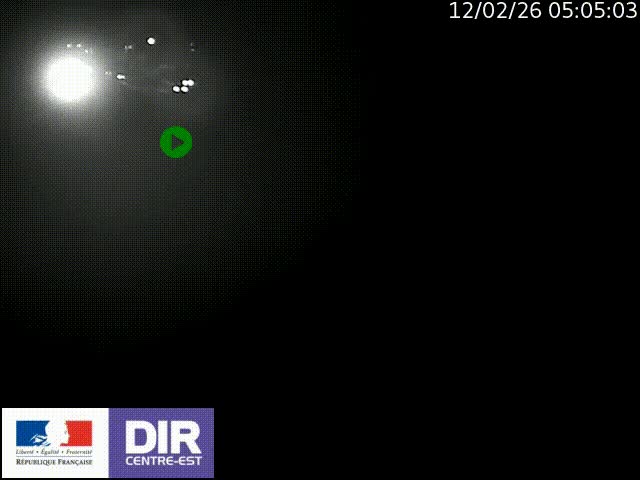 Caméra trafic à la jonction entre l'A46 (Rocade-est de Lyon) et l'A42 à hauteur de Vault-en-Velin en direction de Marseille