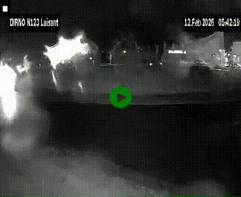 Webcam en périphérie de Chartres sur la N123, à hauteur de Luisant. Vue orientée vers Chartres