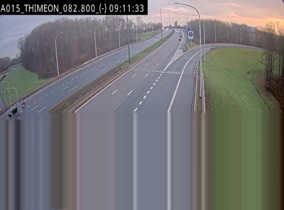 Caméra trafic Belgique - Thiméon - E42, jonction avec A54 (E420) direction La Louvière/Charleroi - BK 82.82