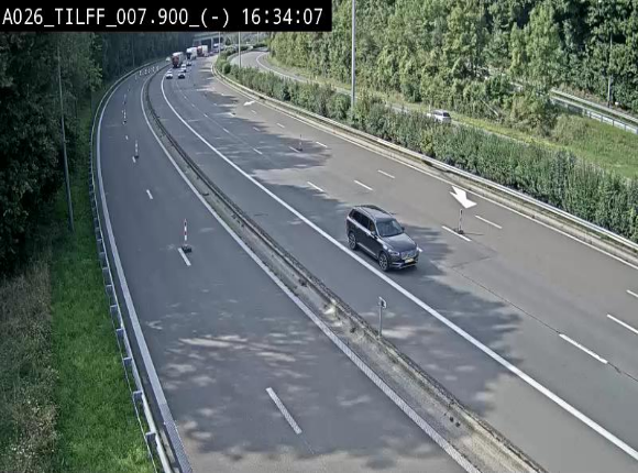 Webcam autoroute A26/E25 à Esneux, en Belgique en direction Luxembourg - BK 7.9