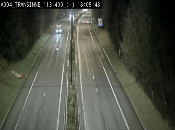 Caméra trafic E411 (A4) - Transinne direction Namur - BK 113.425