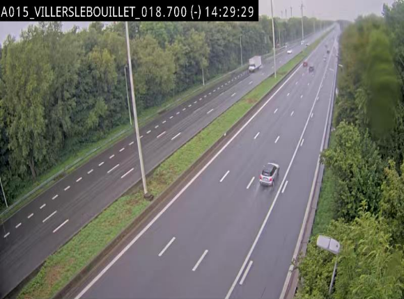 Webcam autoroute Belgique - Villers-le-Bouillet - E42 direction Liège - BK 18.7