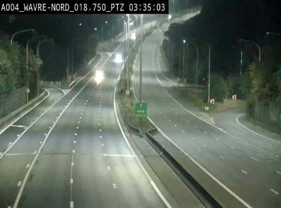 Webcam traffic E411(A4) - BK 18.7 - Bierges (Wavre Nord)