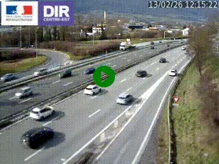 Caméra routière à hauteur de la sortie 15 Chambéry-centre au PK 4,103 en direction d'Albertville