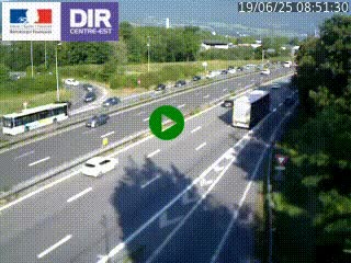 Caméra routière à hauteur de la sortie 15 Chambéry-centre au PK 4,103 en direction d'Albertville