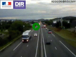 Caméra autoroute à Saint-Etienne (Les Littes) à hauteur du Ikea Saint-Etienne sur l'A72 en direction de Roanne