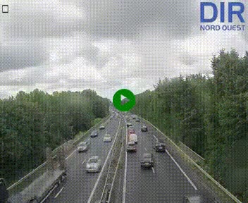 Webcam sur le périphérique de Caen (N814) à l'est de la ville, à Mondeville hauteur de la sortie 2, Presqu'île-Rives de l'Orne, au bout de l'autoroute A13