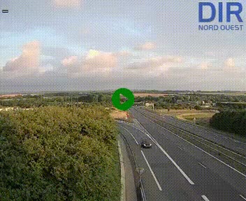 Webcam au début de l'A84 sur le périphérique Ouest de Caen (N814) à hauteur de la sortie 9, Porte de Bretagne