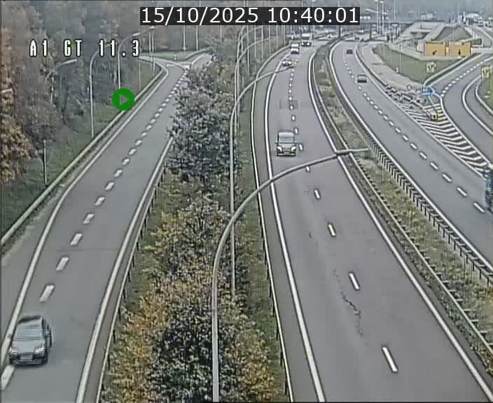 Traffic live webcam Luxembourg Senningerberg - A1 direction Allemagne - BK 11.3