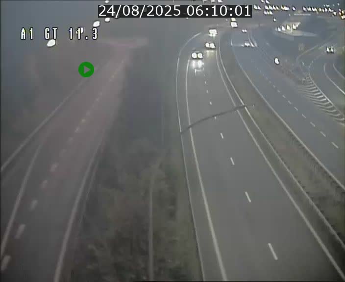 Traffic live webcam Luxembourg Senningerberg - A1 direction Allemagne - BK 11.3