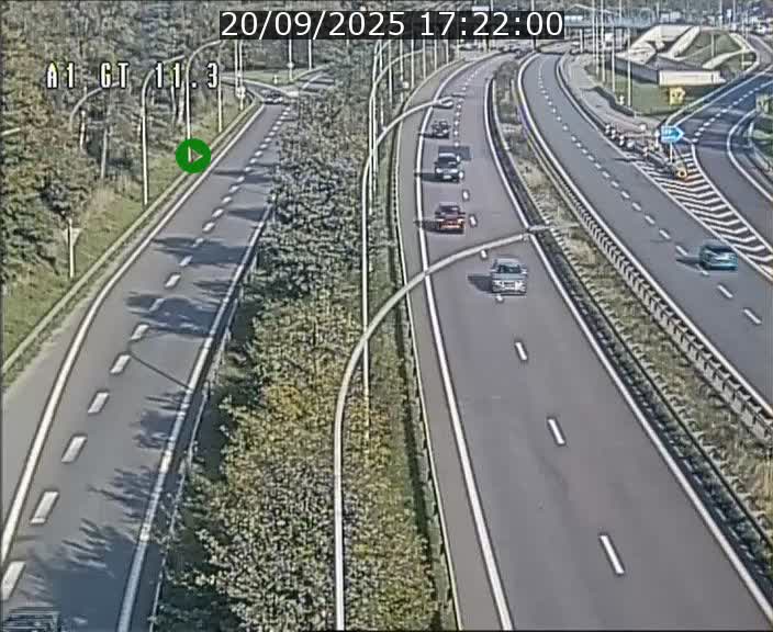 Traffic live webcam Luxembourg Senningerberg - A1 direction Allemagne - BK 11.3