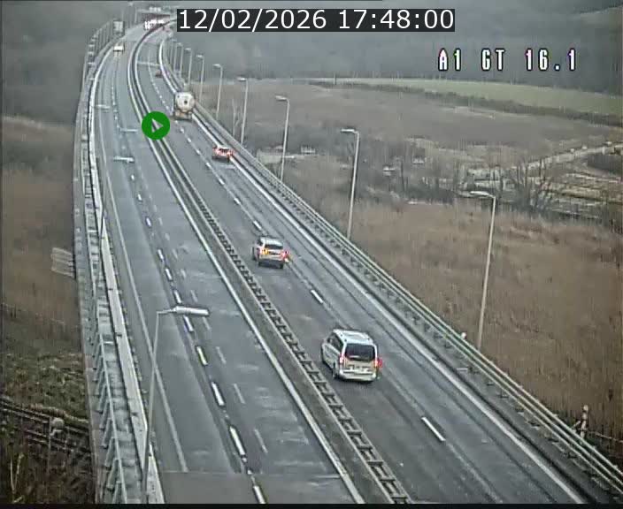 Traffic live webcam Luxembourg Niederanven - A1 direction Allemagne - BK 16.1