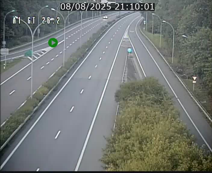 Traffic live webcam Luxembourg Grevenmacher - A1 direction Allemagne - BK 26.2