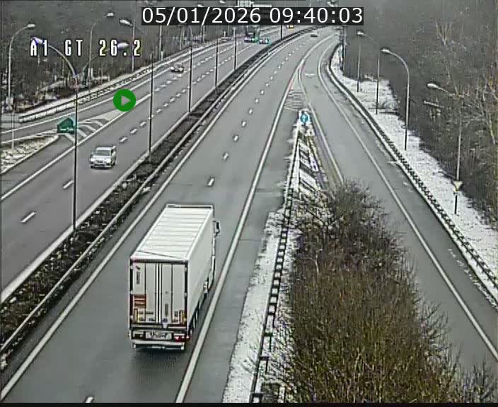 Traffic live webcam Luxembourg Grevenmacher - A1 direction Allemagne - BK 26.2
