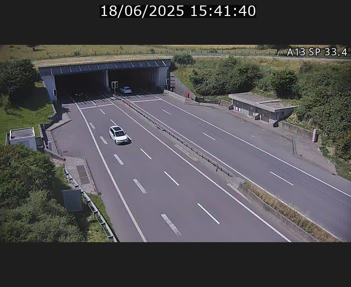 Webcam trafic sur A13 à hauteur d'Altwies en direction de Mondorf-les-bains et en provenance de l'Allemagne