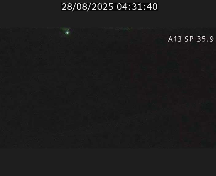 Webcam trafic sur A13 à l'entrée ouest du tunnel Markusbierg à Remerschen. Vue orientée vers Mondorf-les-Bains.
