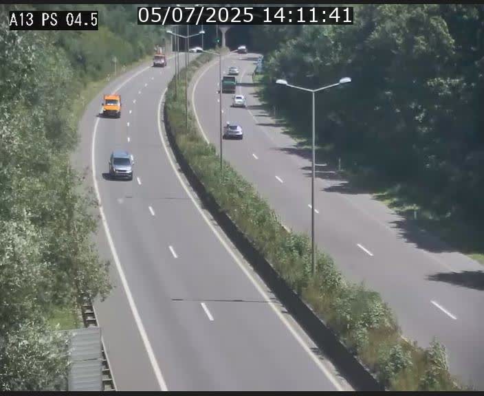 Traffic live webcam Luxembourg Differdange - A13 direction Esch-sur-Alzette - BK 4.5