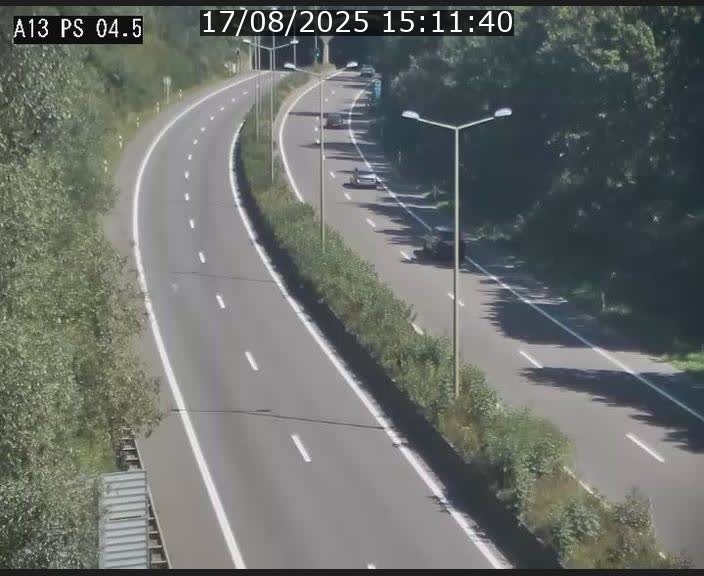 Traffic live webcam Luxembourg Differdange - A13 direction Esch-sur-Alzette - BK 4.5