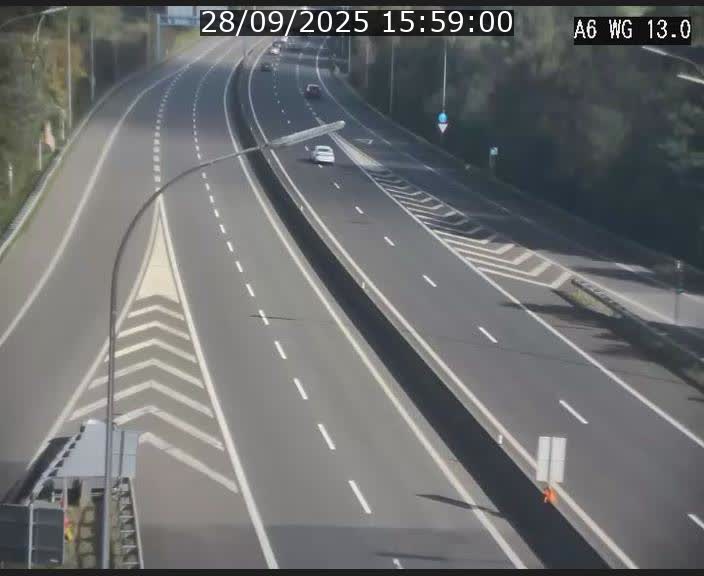 Traffic live webcam Luxembourg Mamer - A6 - BK 13 - direction Luxembourg/France/Allemagne