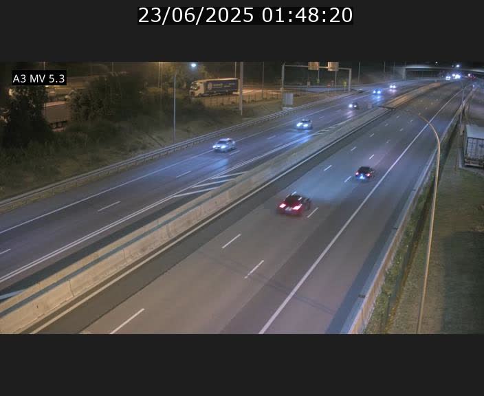 Webcam à l'Aire de Berchem au Luxembourg sur l'A3. Vue orientée vers la France