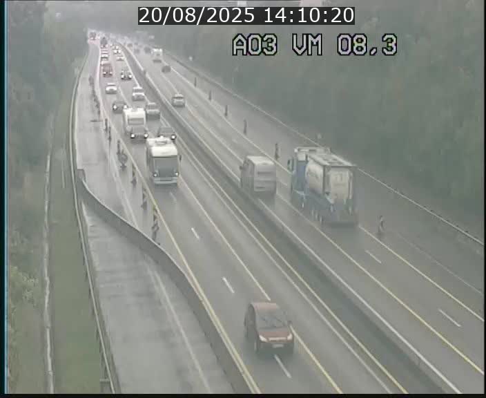 Traffic live webcam Luxembourg Bettembourg - A3 - BK 8.3 - direction France