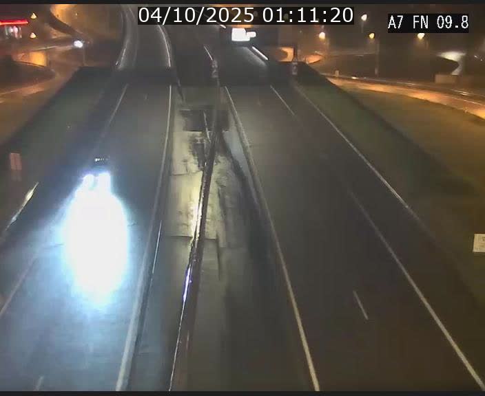 Caméra trafic Luxembourg - A7, Tunnel Gousselerbierg, sortie sud, direction rond-point Lorentzweiler (BK 9.9)