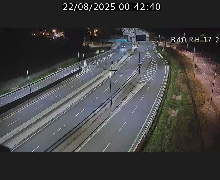 Webcam sur le contournement d'Esch Belval à hauteur de la sortie Université de Luxembourg. Vue orientée vers Luxembourg