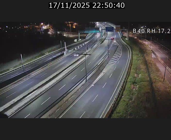 Webcam sur le contournement d'Esch Belval à hauteur de la sortie Université de Luxembourg. Vue orientée vers Luxembourg