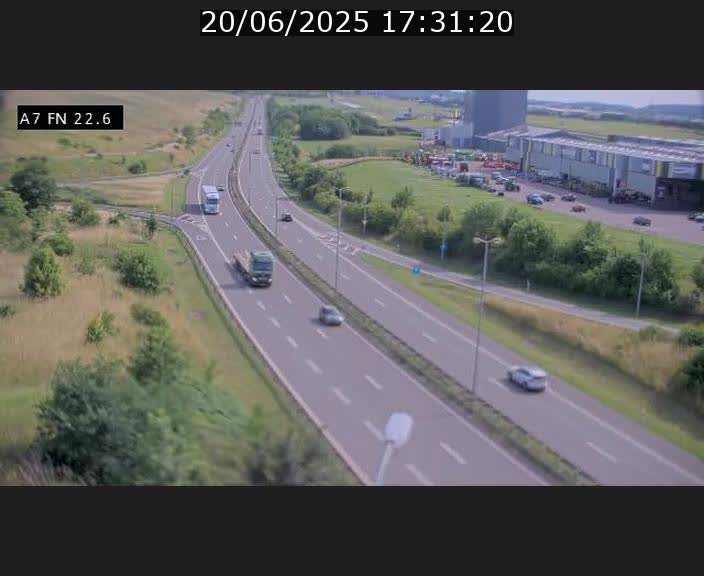 Caméra trafic Luxembourg - A7, Colmar-berg direction Mersch