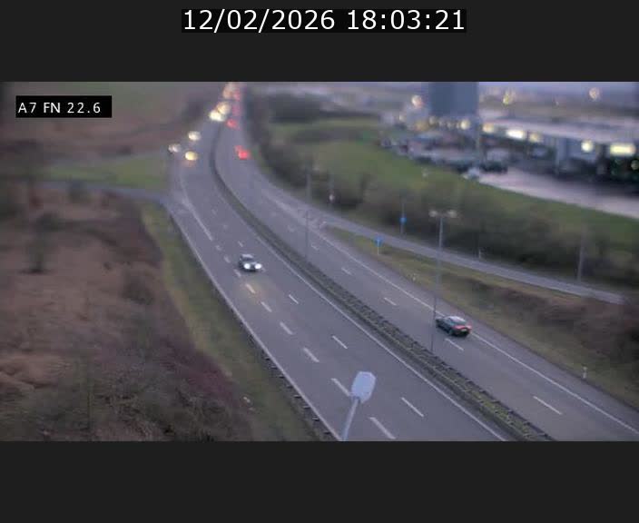 Caméra trafic Luxembourg - A7, Colmar-berg direction Mersch