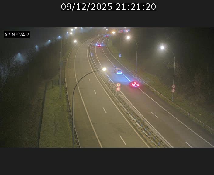 Caméra trafic Luxembourg - A7, Schieren direction Mersch