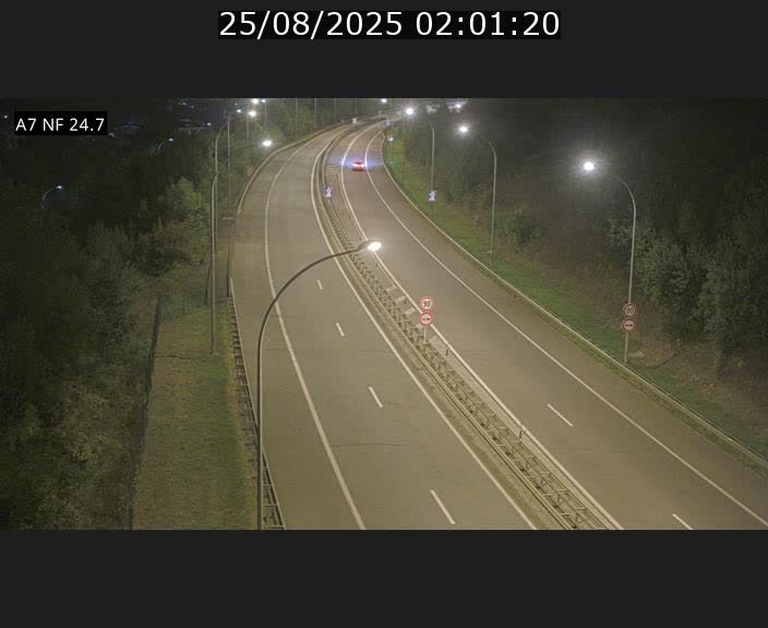 Caméra trafic Luxembourg - A7, Schieren direction Mersch
