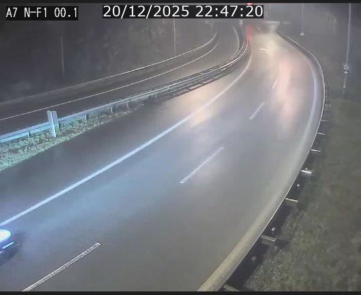 Webcam autoroute Luxembourg A7 située dans la sortie 1 Waldhof, vers la N11, avant le Tunnel Stafelter