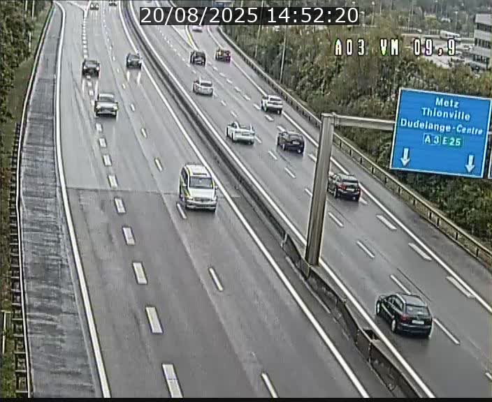 Webcam Autoroute à la Croix de Bettembourg - A3 - BK 9.9 - direction France