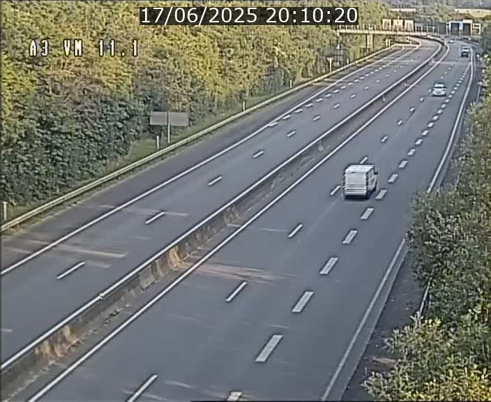 Webcam à la frontière franco-luxembourgeoise, avant la Croix de Bettembourg - BK 11.1 - direction Luxembourg-ville