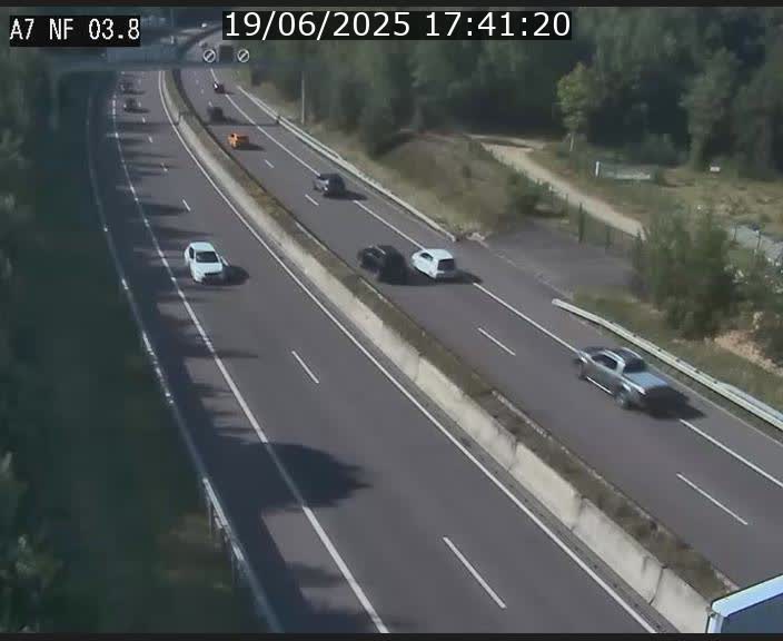 Webcam autoroute A7 au Luxembourg à la sortie du Tunnel Stafelter vers le Nord