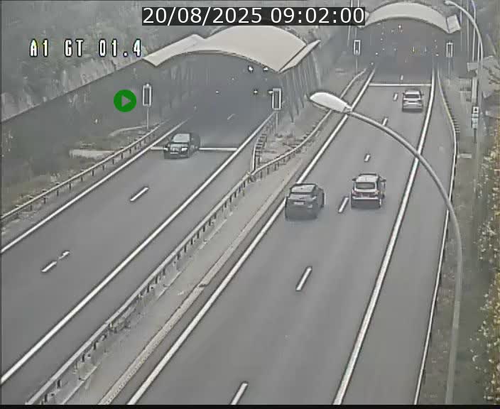 Traffic live webcam Luxembourg Hesperange - A1 direction Kirchberg - BK 1.4