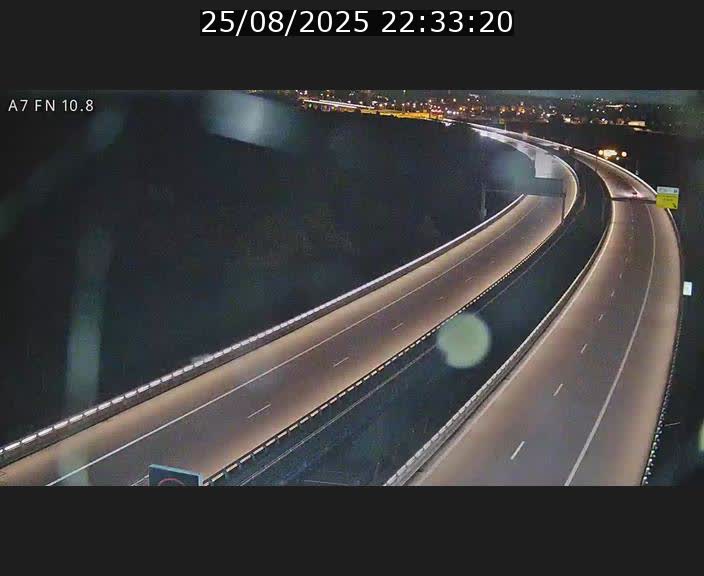 Caméra trafic Luxembourg - A7, Tunnel Gousselerbierg, sortie sud, direction rond-point Lorentzweiler (BK 10.8)