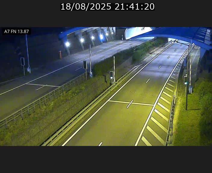 Caméra trafic Luxembourg - A7, Tunnel Gousselerbierg, entrée nord, direction Lorentzweiler