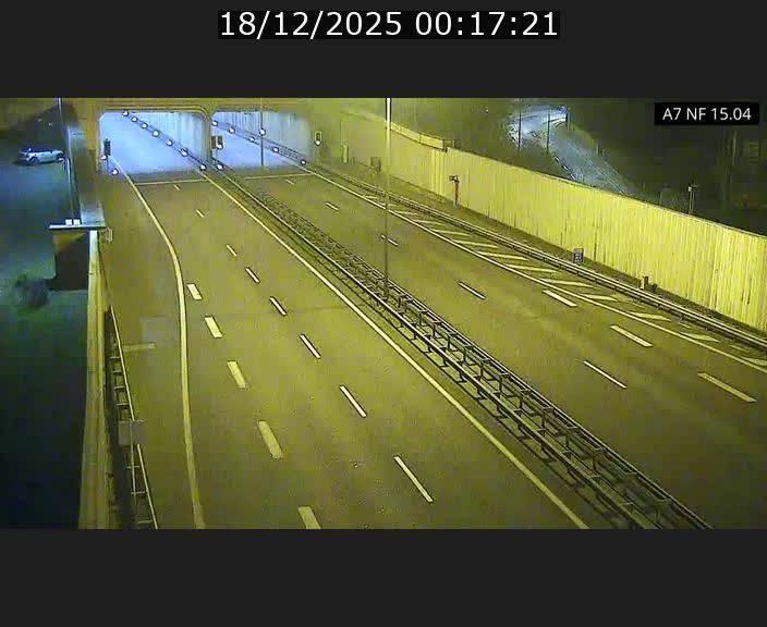 Caméra trafic Luxembourg - A7, Tunnel Mersch, entrée sud, direction Ettelbruck
