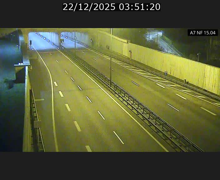 Caméra trafic Luxembourg - A7, Tunnel Mersch, entrée sud, direction Ettelbruck