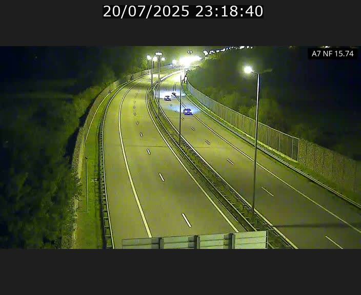 Caméra trafic Luxembourg - A7, Tunnel Mersch, entrée nord, direction Lorentzweiler
