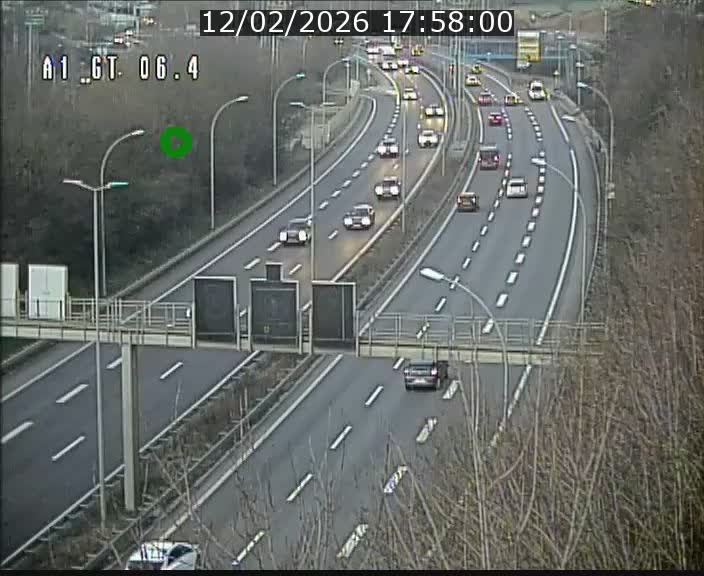 Traffic live webcam Luxembourg Hamm - A1 direction Sandweiler - BK 6.4