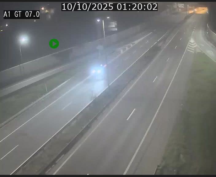 Traffic live webcam Luxembourg Cents - A1 direction Kirchberg - BK 7