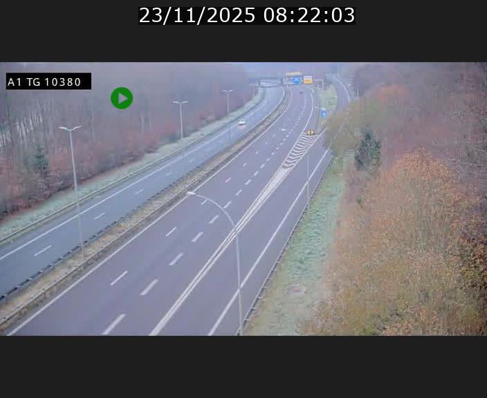 Traffic live webcam Luxembourg Senningerberg - A1 direction Luxembourg Kirchberg - BK 10.3