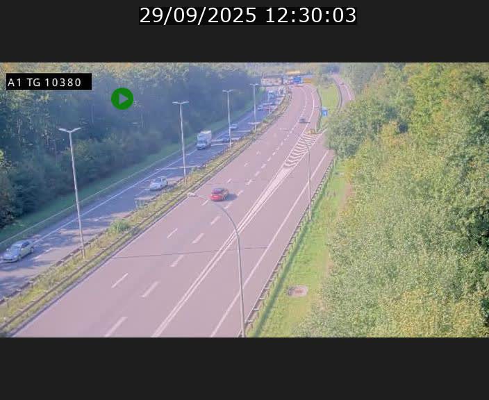 Traffic live webcam Luxembourg Senningerberg - A1 direction Luxembourg Kirchberg - BK 10.3