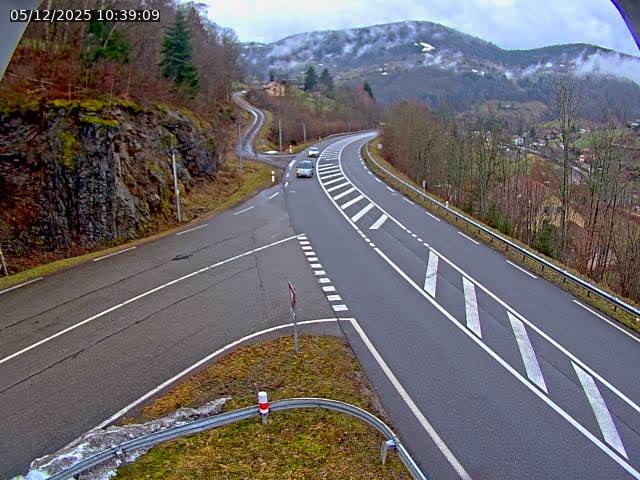 Caméra autoroute France - N66, col du Bussang direction Remiremont